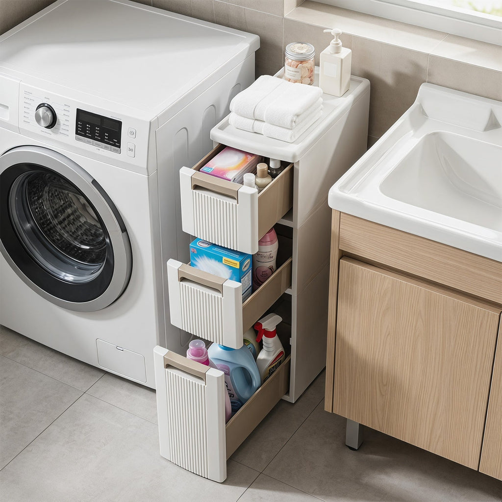 Narrow Storage Cabinet – 3 or 4 Drawers