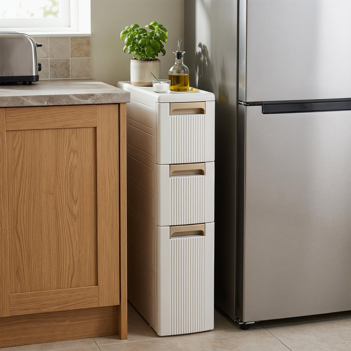 Narrow Storage Cabinet – 3 or 4 Drawers