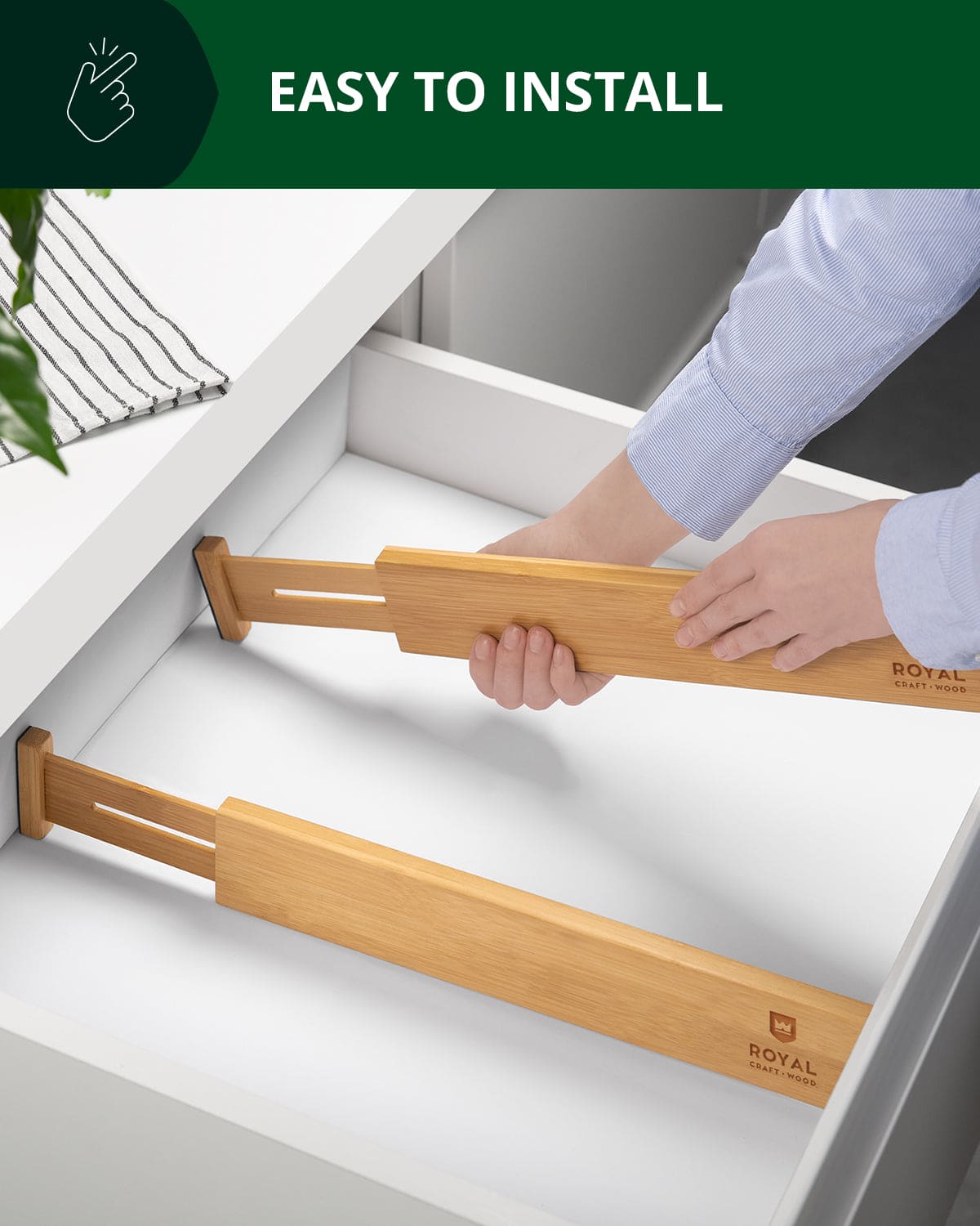 Drawer Dividers 22”, Natural