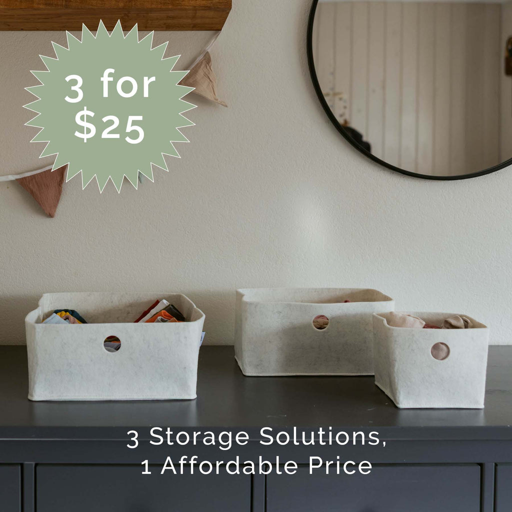 Felt Drawer Organizers – 3-Piece Set