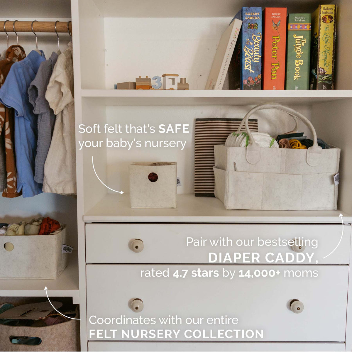 Felt Drawer Organizers – 3-Piece Set