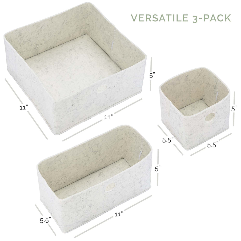 Felt Drawer Organizers – 3-Piece Set